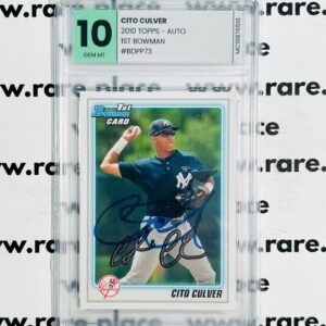 2010 Topps - Auto Cito Culver 1st Bowman #BDPP73 GEM MT 10