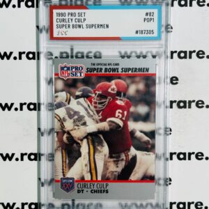 1990 Pro Set Curley Culp Super Bowl Supermen #82 SOC POP1