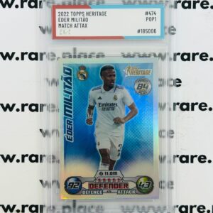 2022 Topps Heritage Éder Militão Match Attax #474 SOC POP1