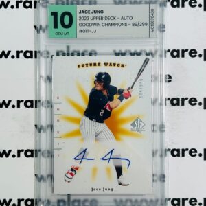 2023 Upper Deck - Auto Jace Jung Goodwin Champions #01T-JJ GEM MT 10
