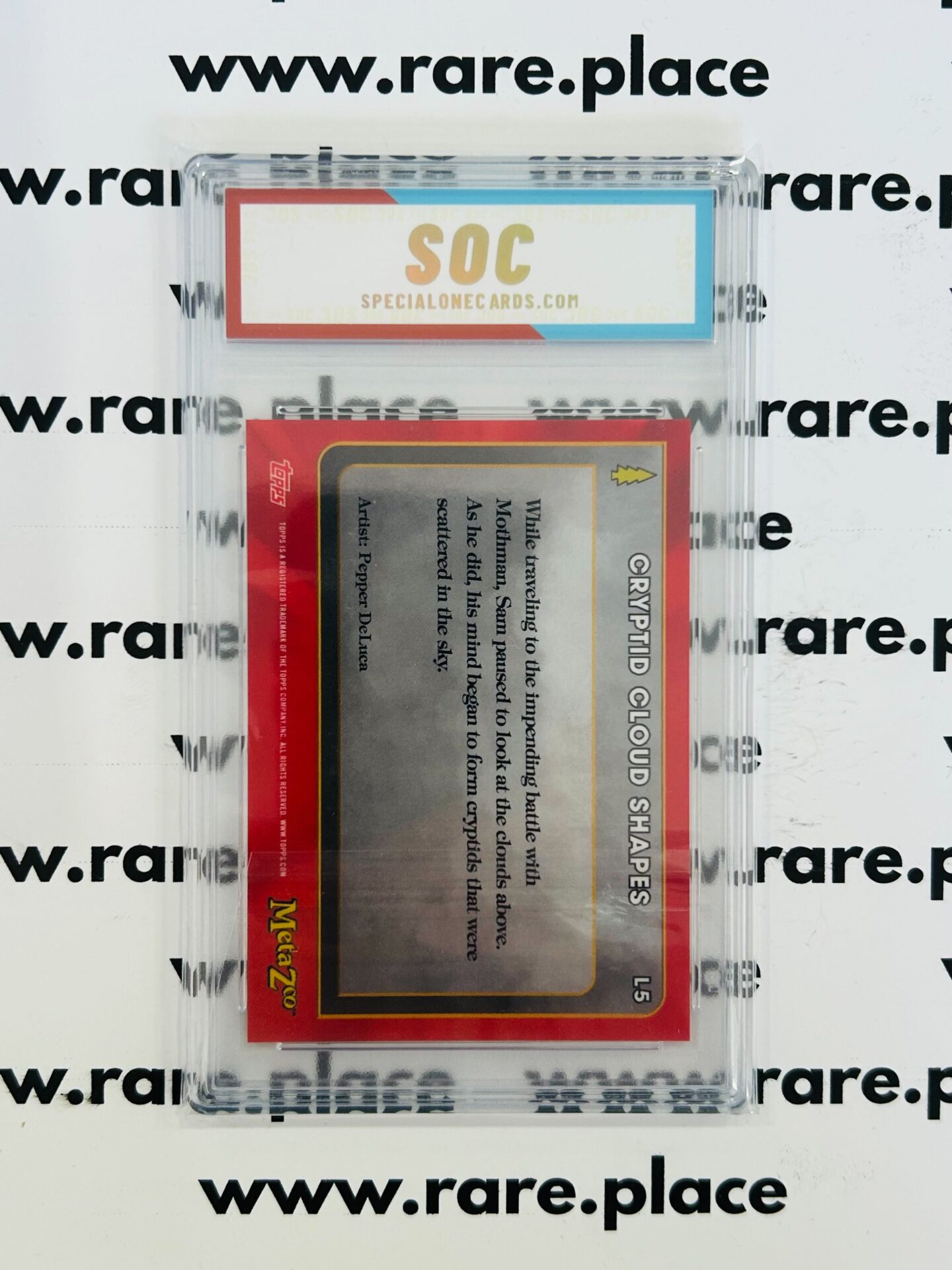 2022 Topps Cryptid Cloud Shapes Metazoo Wilderness #L5 SOC POP1 - Image 2