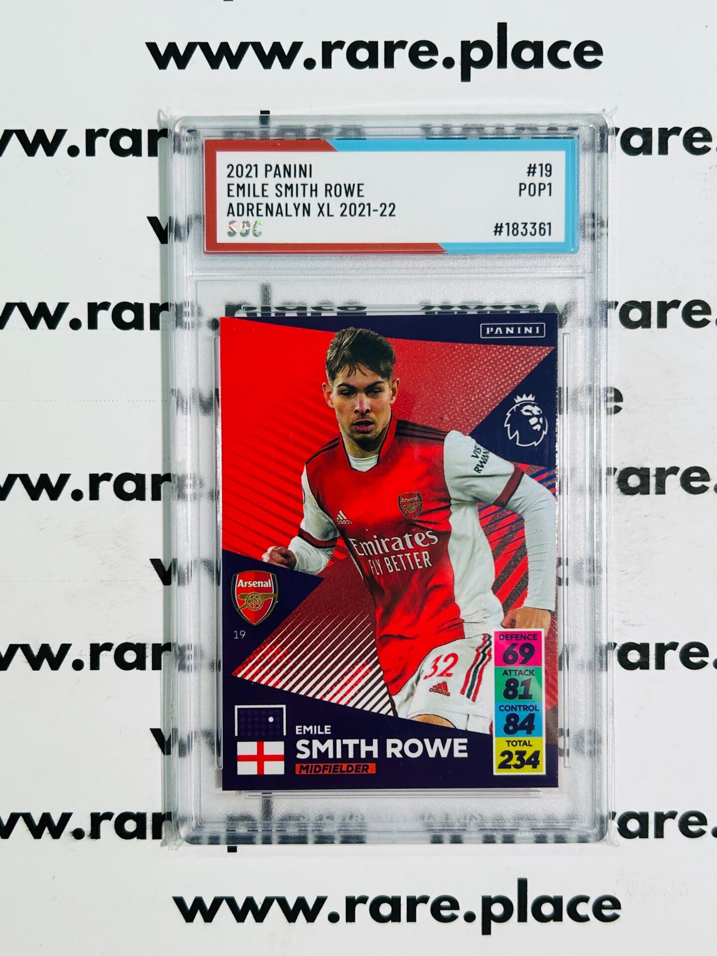2021 Panini Emile Smith Rowe Adrenalyn XL 2021-22 #19 SOC POP 1