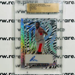 2022-23 Leaf Optichrome Darius Days Autographed Pre-production Proof 1/1