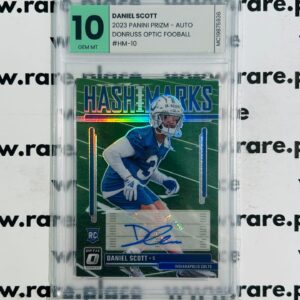 2023 Panini Prizm - Auto Daniel Scott Donruss Optic Football #HM-10 GEM MT 10