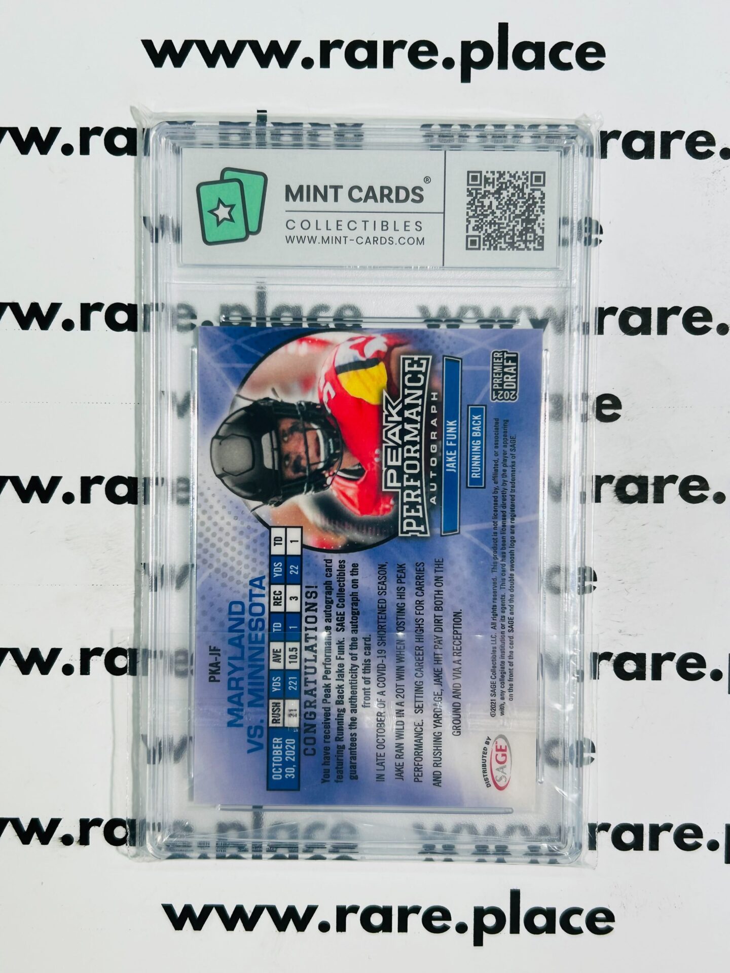 2021 Sage - Auto Jake Funk #PKA-JF - Image 2