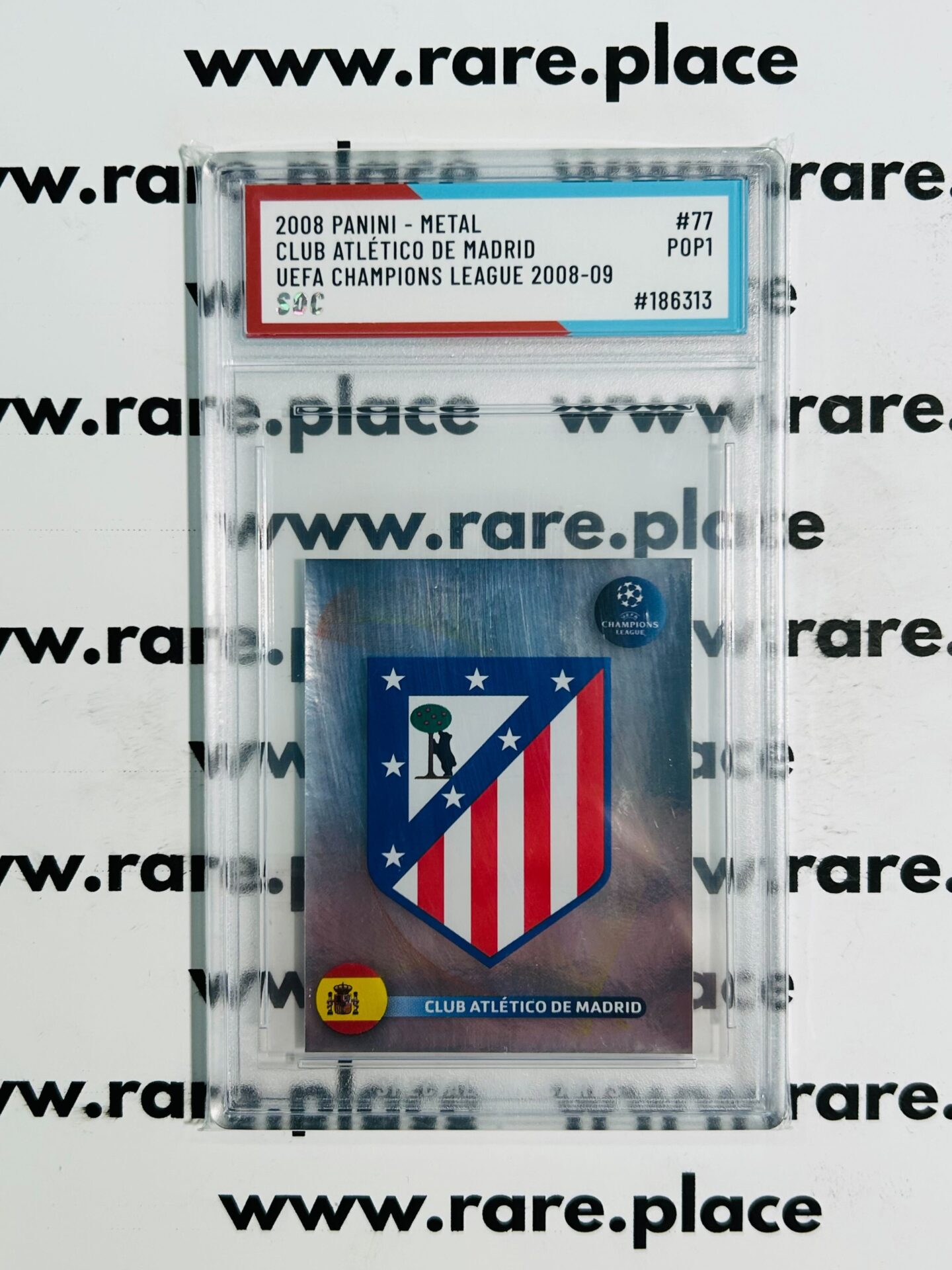 2008 Panini - Metal Clube Atlético de Madrid Uefa Champions League 2008-09 #77 SOC POP1