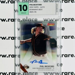 2015 Topps - Auto Phil Bickford Bowman's Best #B15-PB GEM MT 10