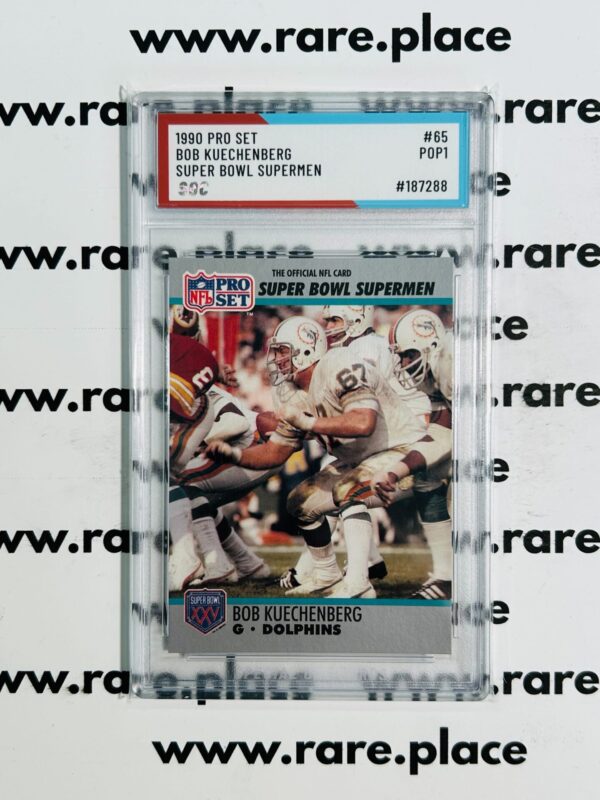 1990 Pro Set Bob Kuechenberg Super Bowl Supermen #65