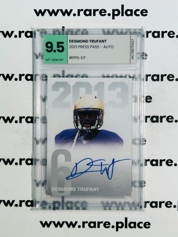 2013 Press Pass – Auto Desmond Trufant #PPS-DT MT-GEM MT 9.5