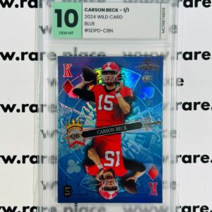 2024 Wild Card Carson Beck 1/1 #SDPD-CBN GEM MT 10