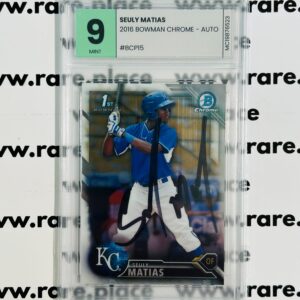 2016 Bowman Chrome - Auto Seuly Matias #BCP15 MINT 9