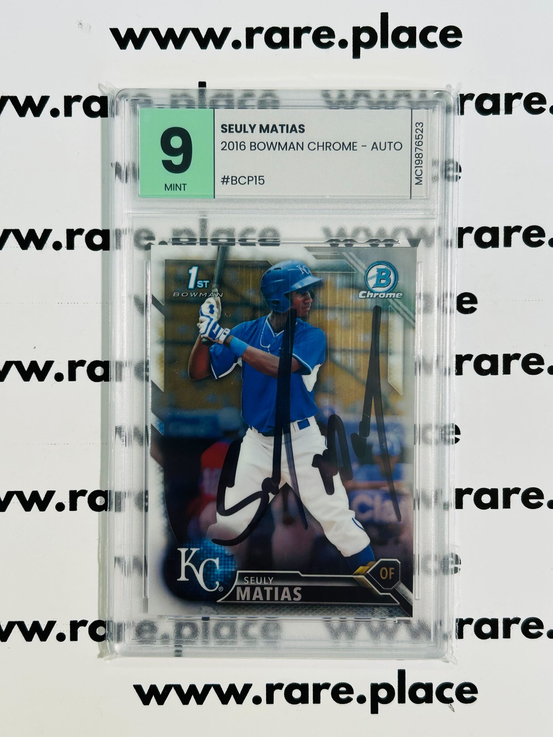 2016 Bowman Chrome - Auto Seuly Matias #BCP15 MINT 9