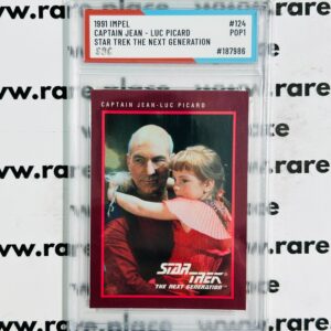 1991 Impel Captain Jean - Luc Picard Star Trek The Next Generation #124 SOC POP1