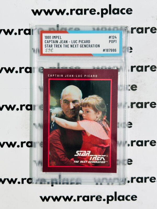 1991 Impel Captain Jean - Luc Picard Star Trek The Next Generation #124 SOC POP1