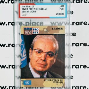 1991 Pro Set Javier Perez De Cuellar Desert Storm #77 SOC POP1