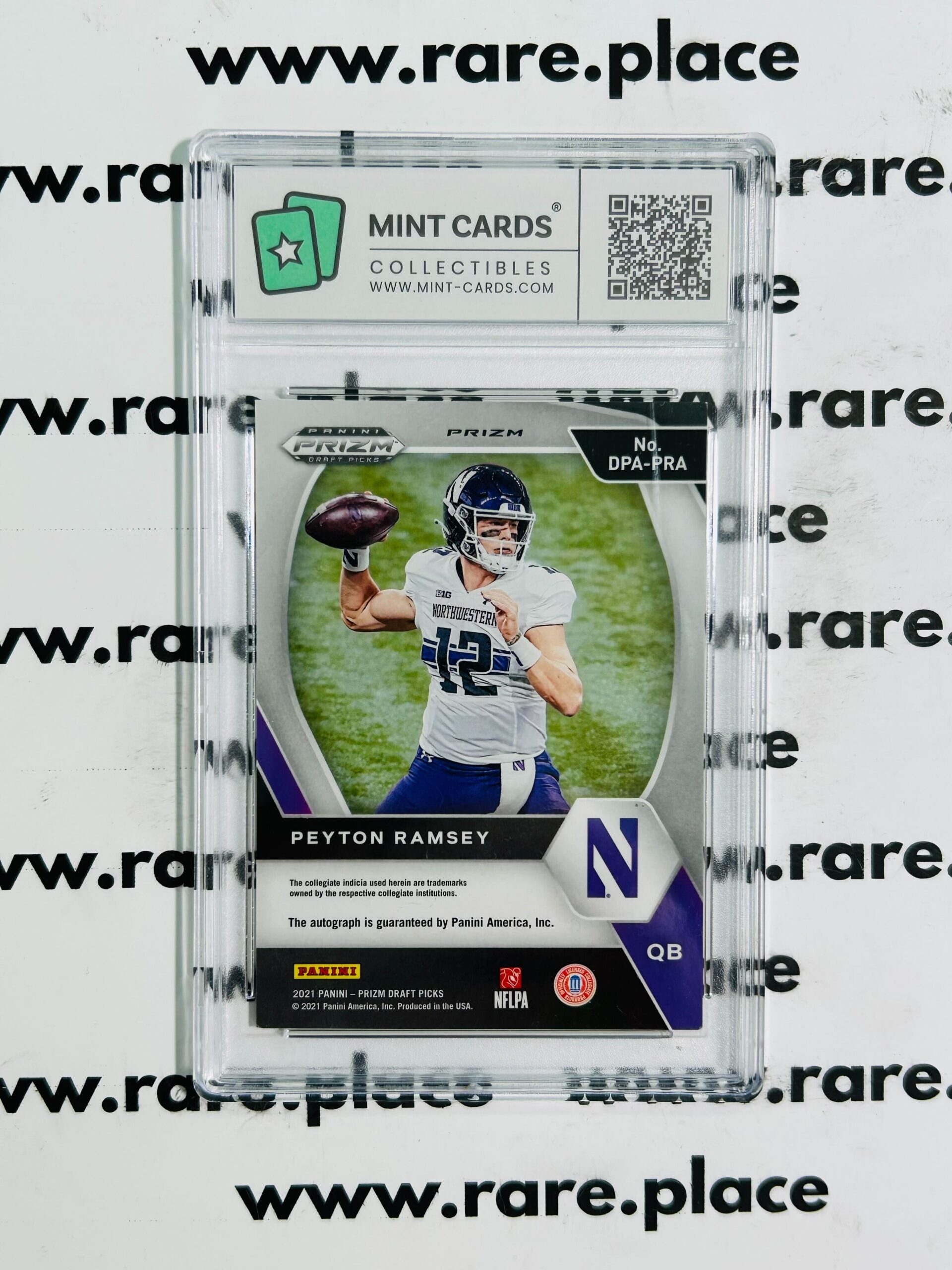 2021 Panini Prizm - Auto Peyton Ramsey #DPA-PRA MT-GEM MT 9.5 - Image 2