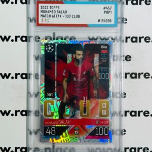 2022 Topps Mohamed Salah Match Attax - 100 Club #457 SOC POP 1