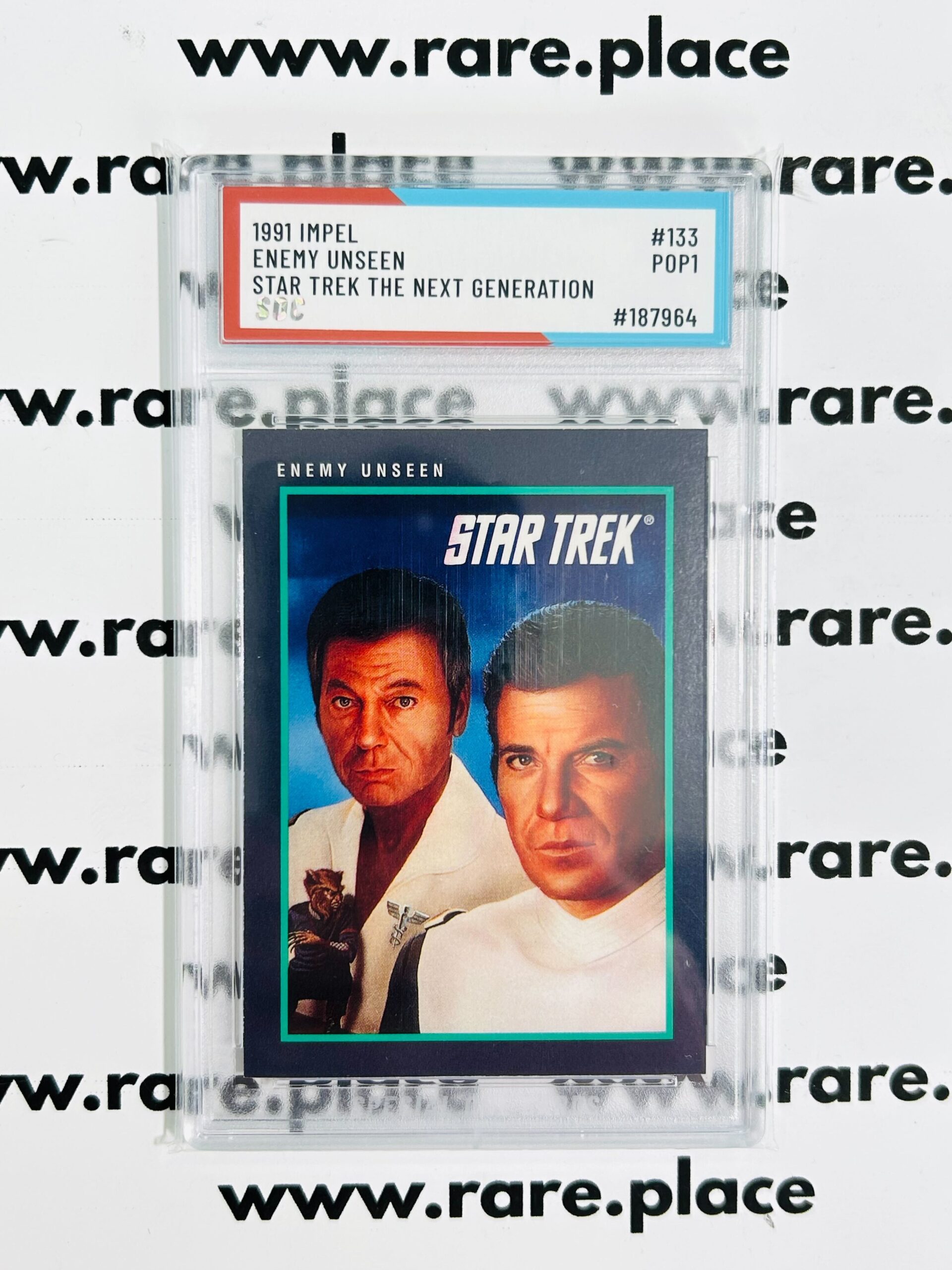 1991 Impel Enemy Unseen Star Trek The Next Generation #133 SOC POP1