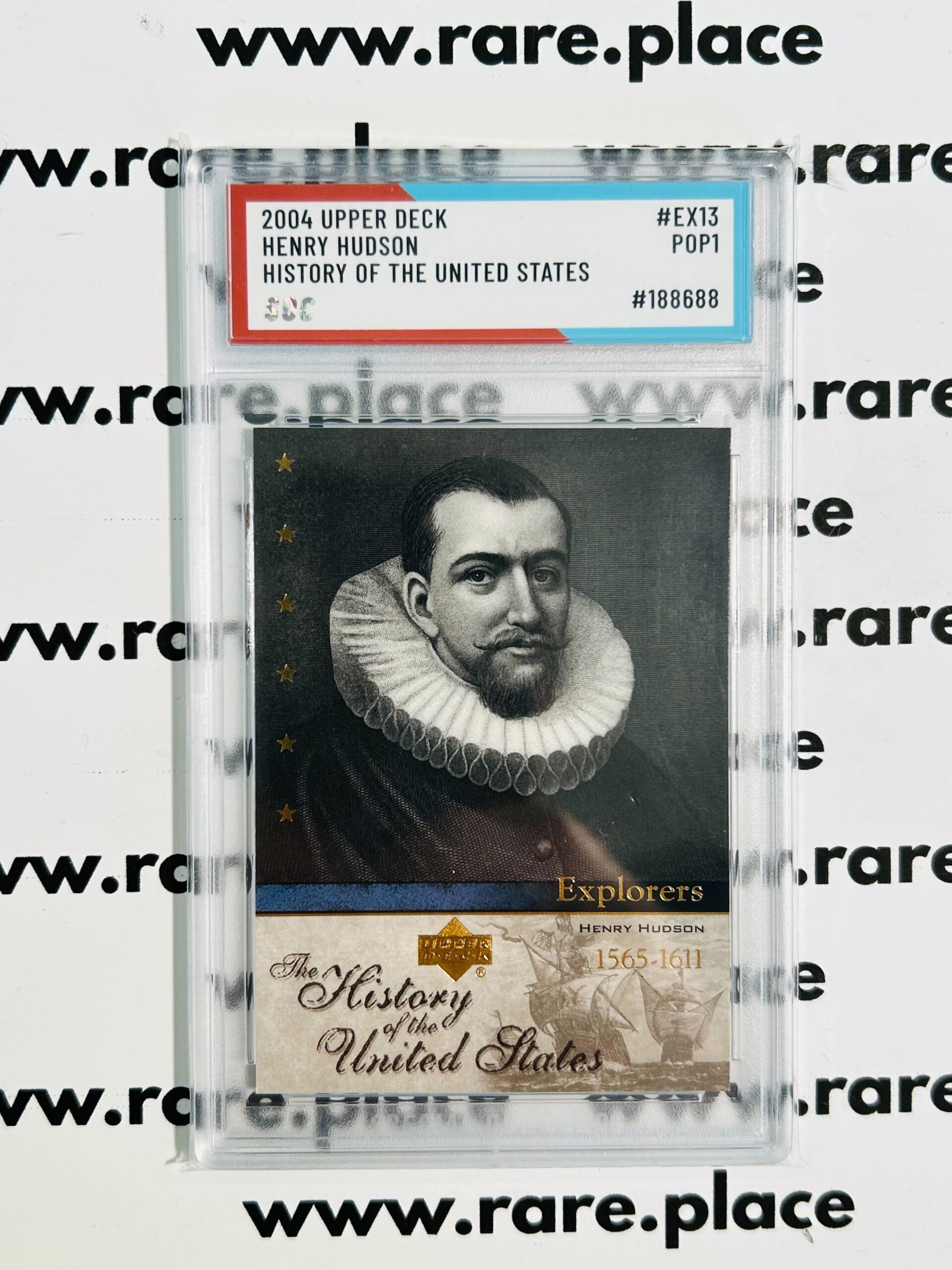 2004 Upper Deck Henry Hudson History Of The United States #EX13 SOC POP1