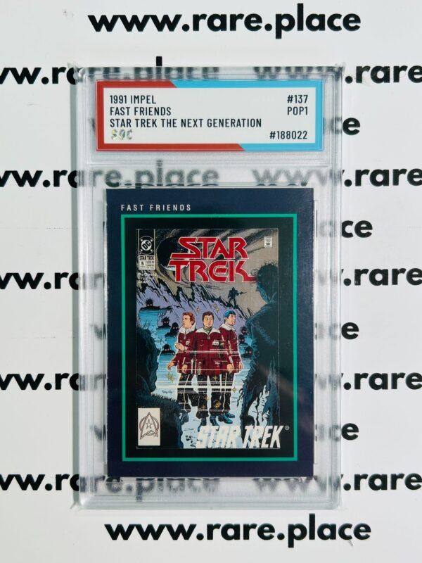 1991 Impel Fast Friends Star Trek The Next Generation #137 SOC POP1