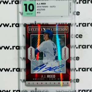 2014 Panini - Auto A.J. Reed Elite Extra Edition Baseball #19 GEM MT 10