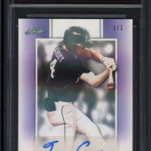 2019 LEAF #BA-JG1 JACKSON GRABSKY PERFECT GAME NATIONAL SHOWCASE SOC POP1