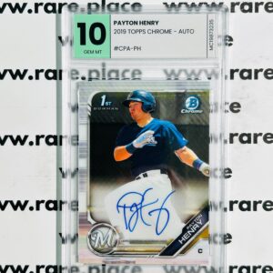 2019 Topps Chrome - Auto Payton Henry #CPA-PH GEM MT 10