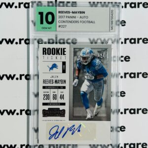 2017 Panini - Auto Jalen Reeves-Maybin Contenders Football #227 GEM MT 10