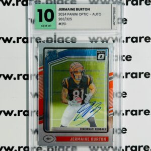 2024 Panini Optic - Auto Jermain Burton #251 GEM MT 10