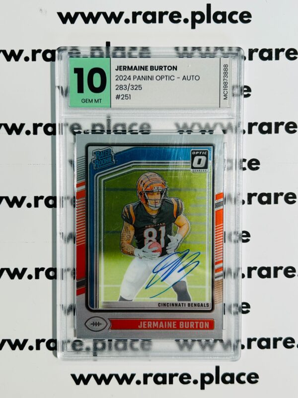 2024 Panini Optic - Auto Jermain Burton #251 GEM MT 10