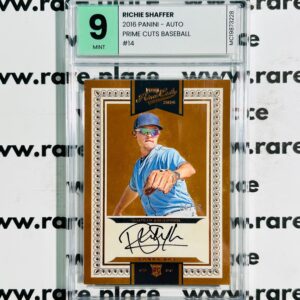 2016 Panini - Auto Richie Shaffer Prime Cuts Baseball #14 MINT 9