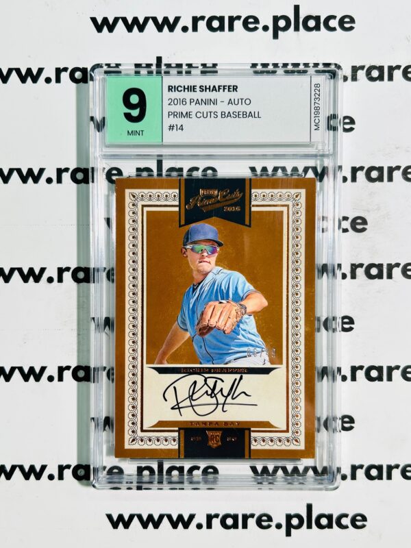 2016 Panini – Auto Richie Shaffer Prime Cuts Baseball #14 MINT 9