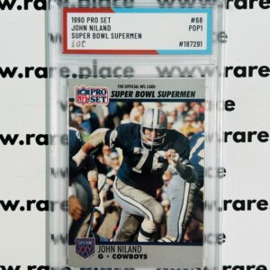 1990 Pro Set John Niland Super Bowl Supermen #68 SOC POP1