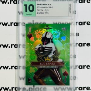 2024 Wild Card Tahj Brooks #SDPD-TBN GEM MT 10