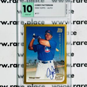1999 Topps - Auto Corey Patterson #T17 GEM MT 10