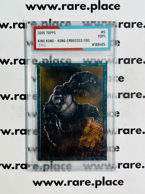 2005 Topps King Kong – Kong Embossed Foil #5 SOC POP 1