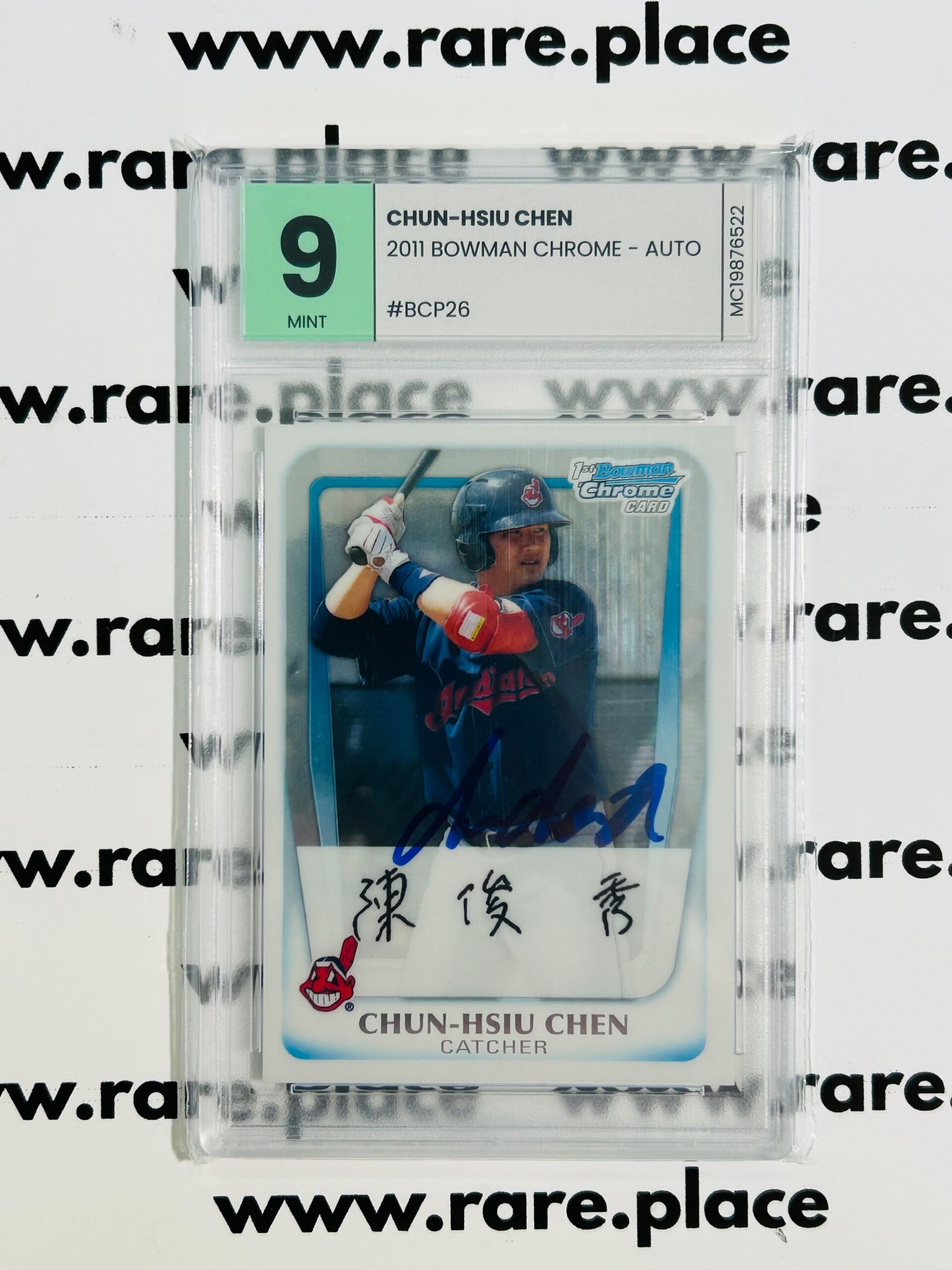 2011 Bowman Chrome - Auto Chun-Hsiu Chen #BCP26 MINT 9