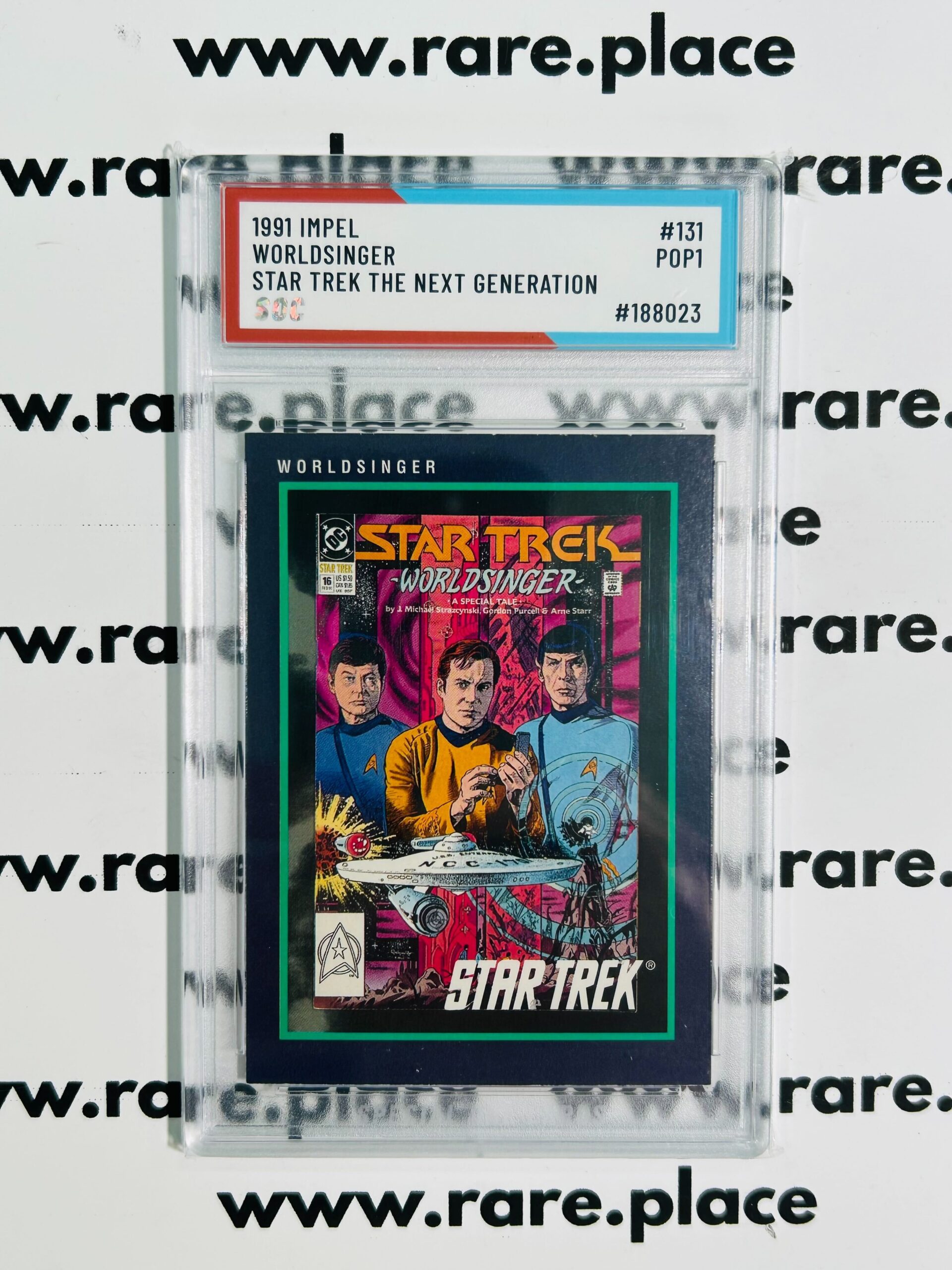 1991 Impel Worldsinger Star Trek The Next Generation #131 SOC POP1
