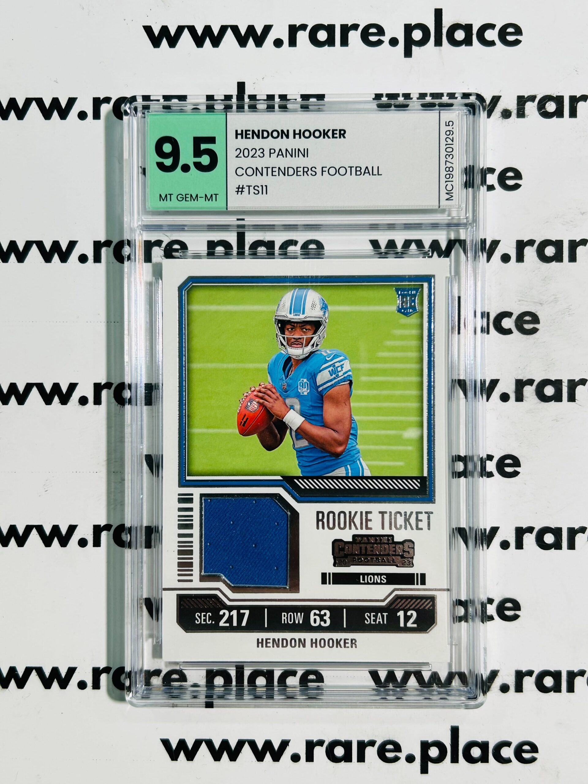 2023 Panini Hendon Hooker Contenders Football #TS11 MT-GEM MT 9.5