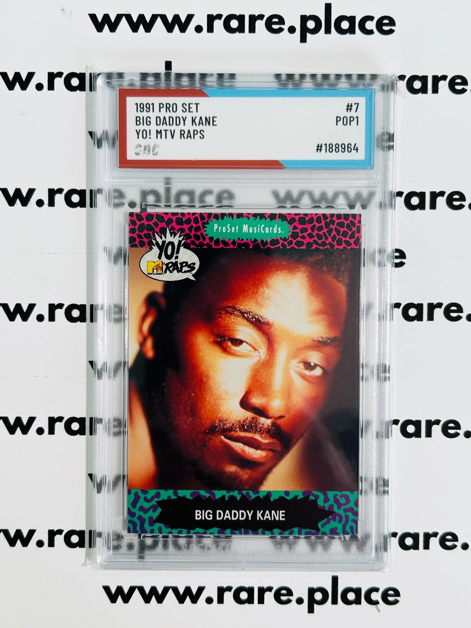 1991 Pro Set Big Daddy Kane Yo! MTV Raps #7 SOC POP1