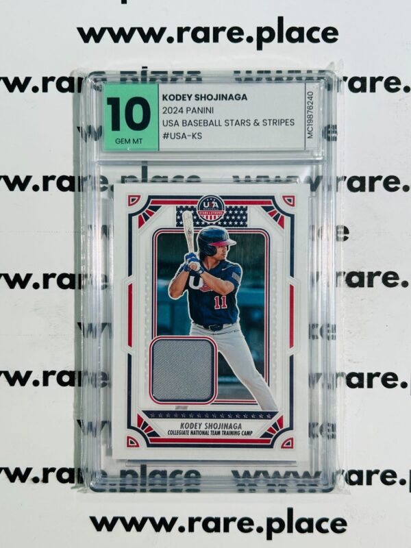 2024 Panini Kodey Shojinaga USA Baseball Stars & Stripes #USA-KS GEM MT 10