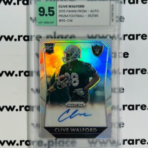 2015 Panini Prizm - Auto Clive Walford Prizm Football #RS-CW MT-GEM MT 9.5