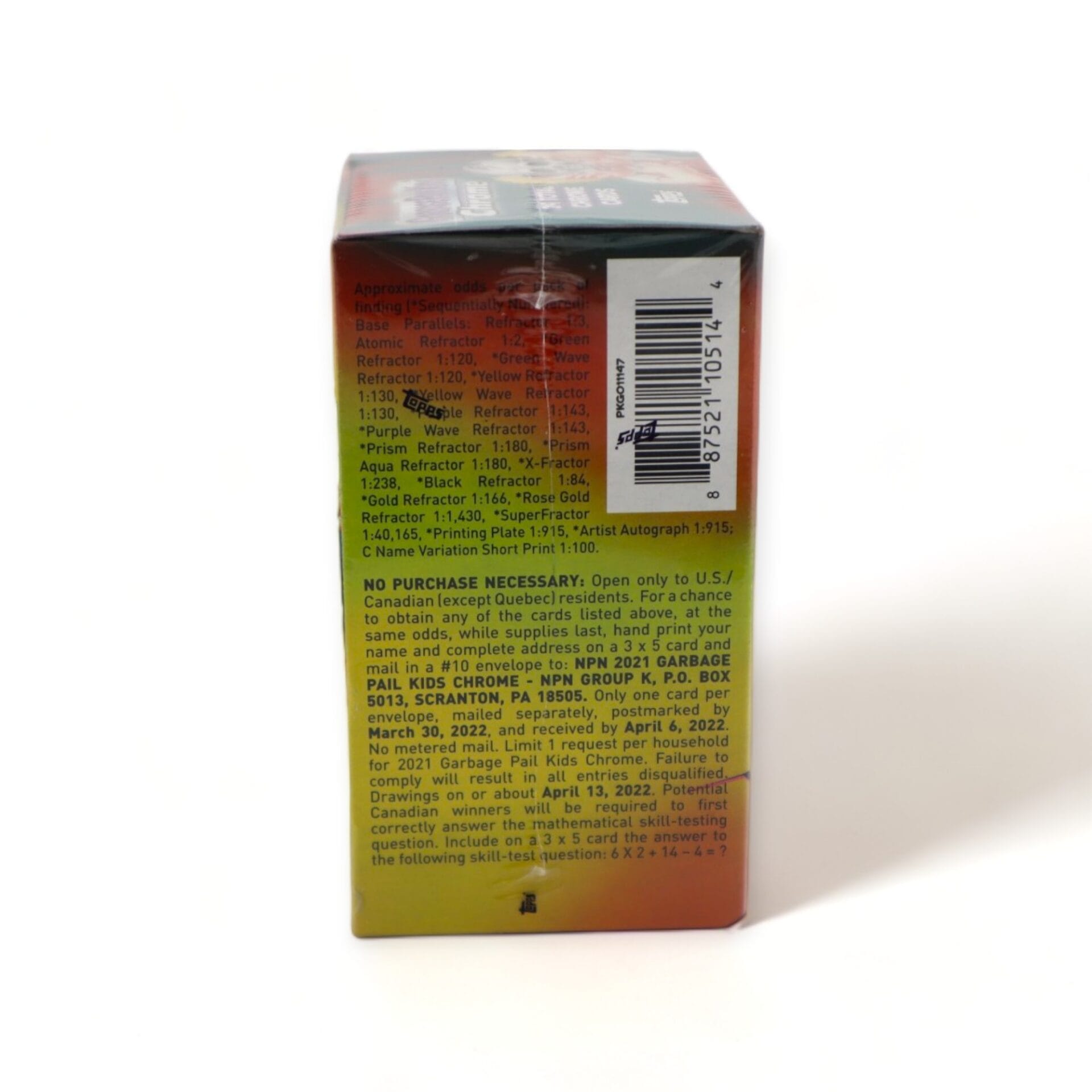 1986 Garbage Pail Kids Chrome Original Series 4 Wax Sealed Box TOPPS - Image 5