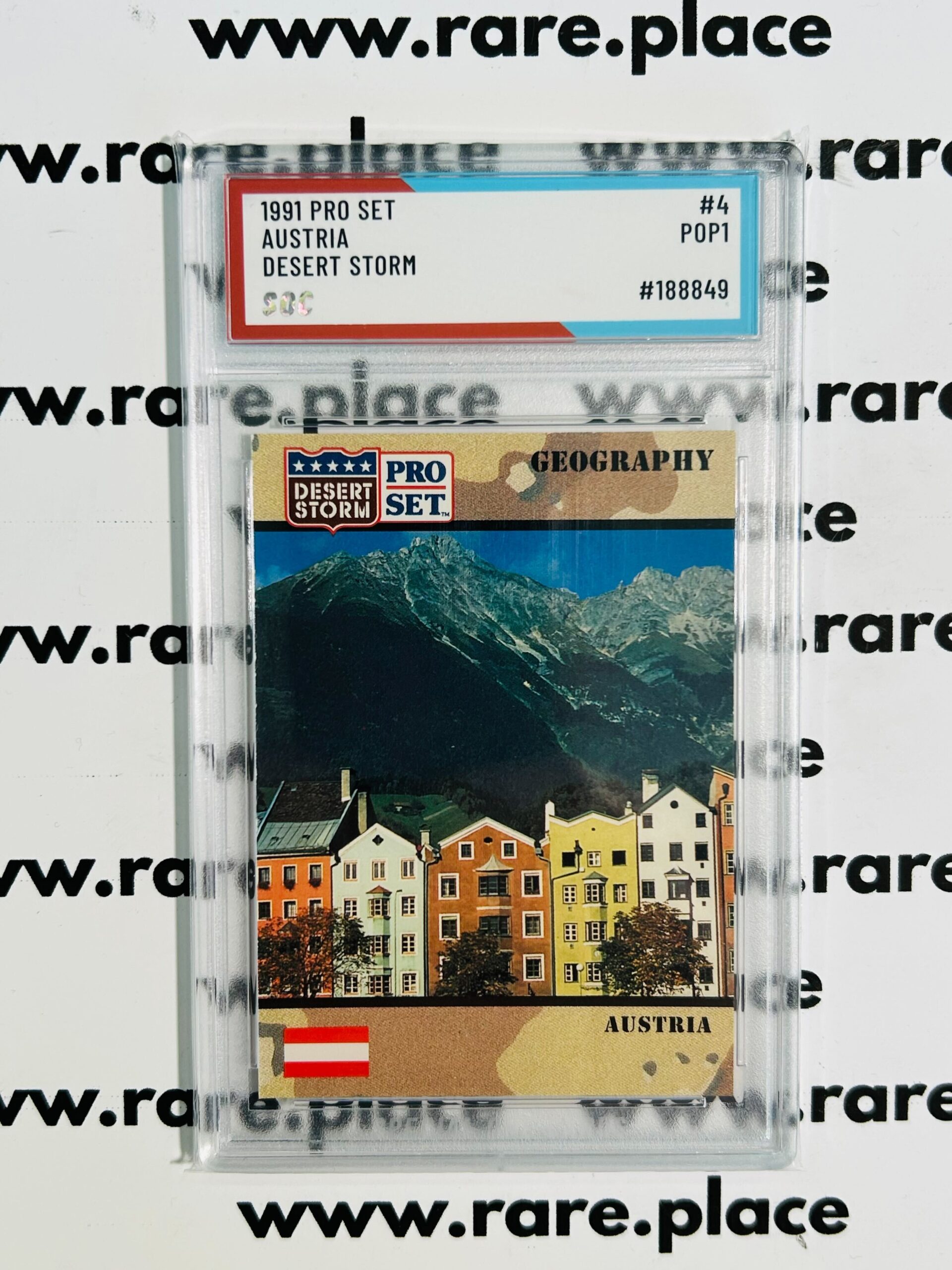 1991 Pro Set Austria Desert Storm #4 SOC POP1