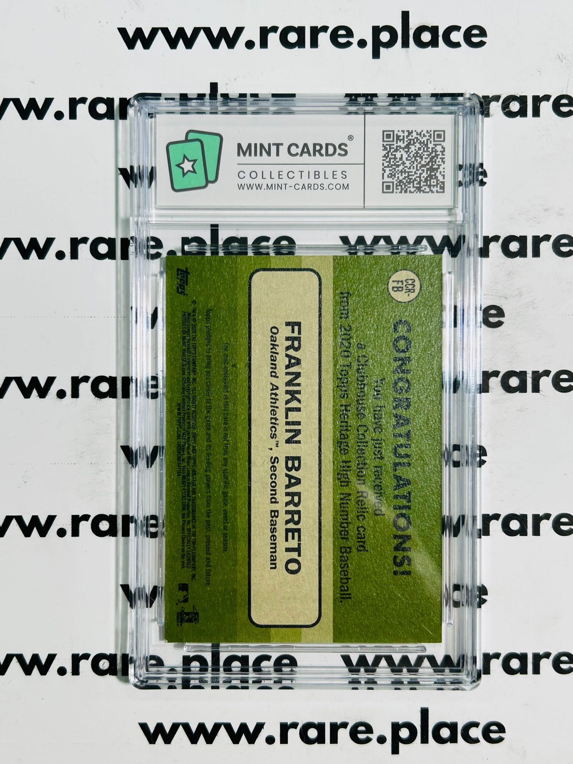 2020 Topps Heritage Franklin Barreto Clubhouse Collection #CCR-FB GEM MT 10 - Image 2