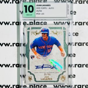 2015 Topps - Auto Juan Lagares #SA-JLS GEM MT 10