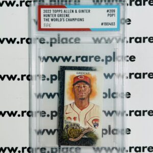 2022 Topps Allen & Ginter Hunter Greene The World's Champions #209 SOC POP1