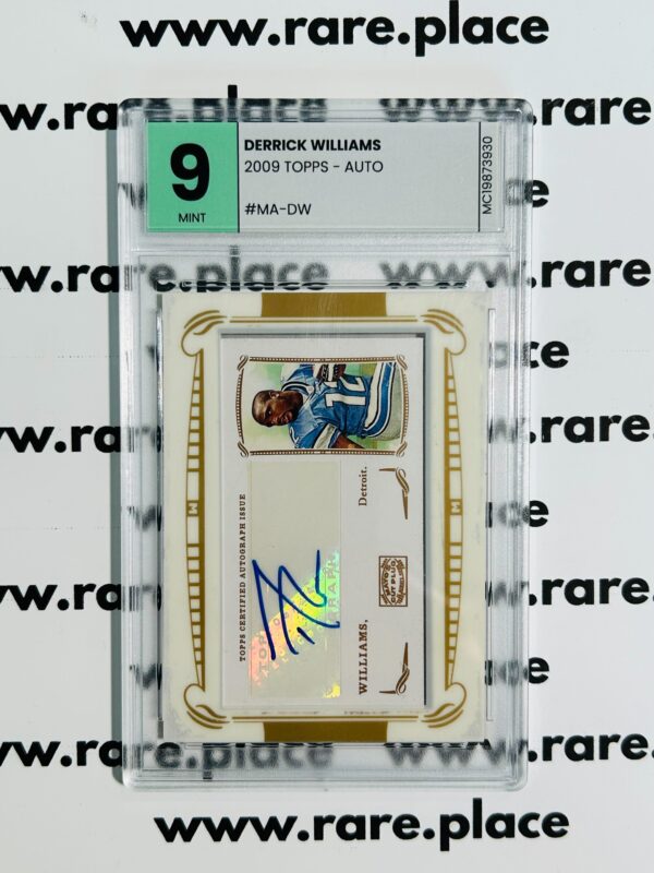 2009 Topps - Auto Derrick Williams #MA-DW MINT 9