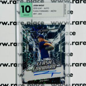2019 Leaf - Auto Josh Wolf Flash Forward #FF-JW2 GEM MT 10