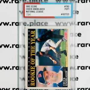 1992 Score Chuck Knoblauch National League #792 SOC POP1